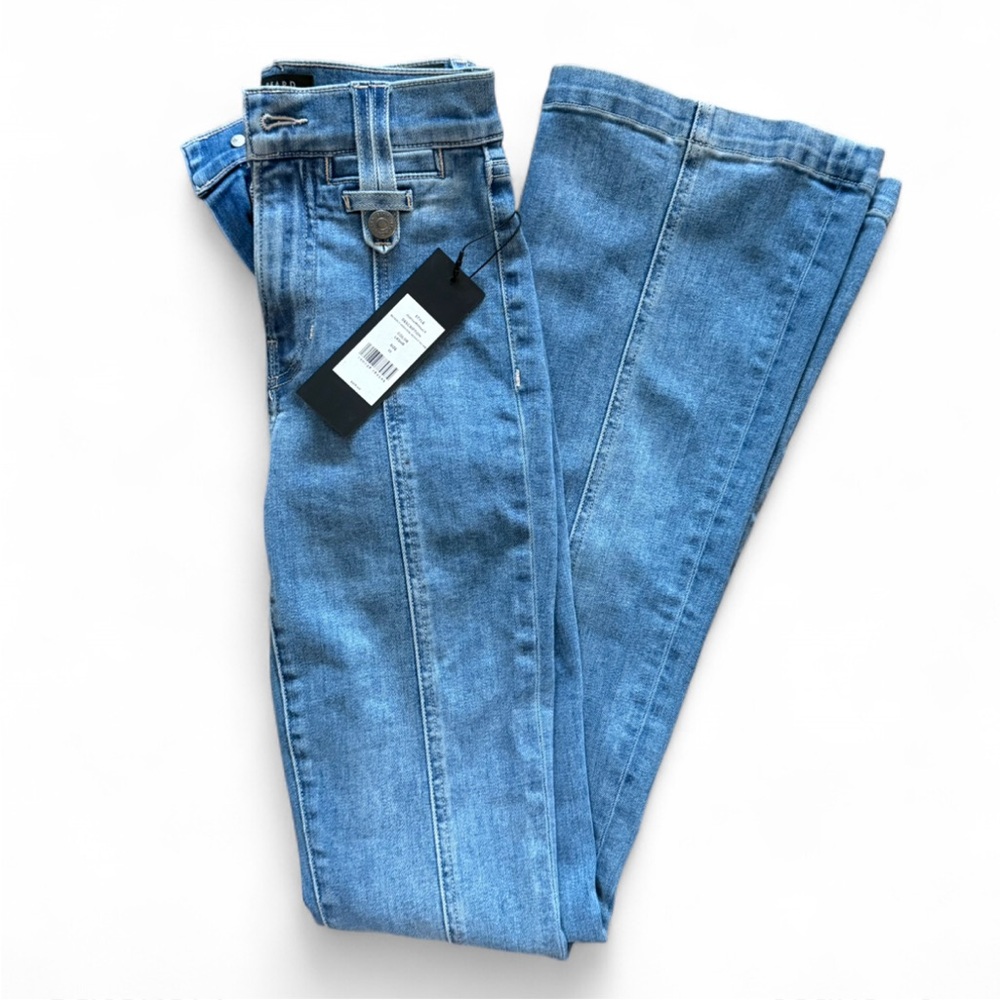 Veronica Beard Beverly High Rise Skinny Flare Jeans in Lakeshore